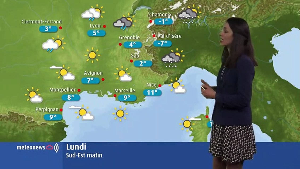 Votre météo du lundi 11 mars : de la neige à 600 mètres et des températures en baisse