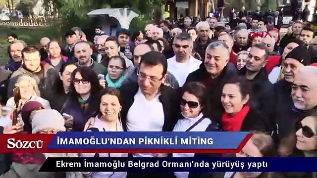 Ekrem İmamoğlu'ndan piknikli miting