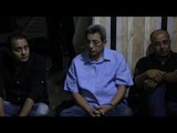 صدى البلد | محمود سعد وجابر القرموطى في جنازة والد علاء الكحكى