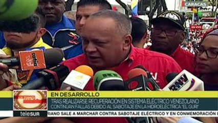 Diosdado Cabello: Venezuela ha resistido un ataque brutal
