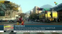 Venezuela: se registran nuevas fallas en la red eléctrica de Caracas