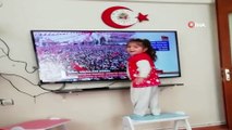 Cumhurbaşkanı Erdoğan minik hayranını İzmir mitingine davet etti