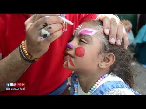 صدى البلد | الأطفال يرسمون على وجوههم في احتفالات ثالث ايام العيد بحديقة الحيوان