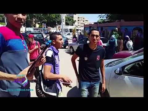 صدى البلد | فرحة بين طلاب الثانوية لسهولة امتحان العربي بسوهاج
