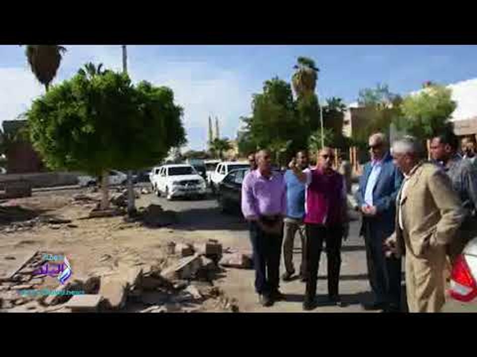 صدى البلد | محافظ أسوان يتفقد أعمال تطوير كورنيش النيل