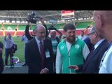 صدى البلد | رئيس الشيشان يؤازر منتخب مصر فى أولي تدريباته