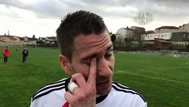 R1 (17ème journée) – Thibault LARDIERE réagit après le nul du FC DOMTAC à MDA Foot B