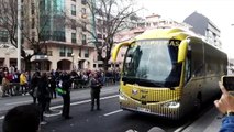Deportivo - Las Palmas: Llegada de Las Palmas a Riazor
