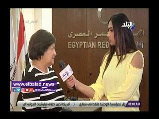 صدى البلد | مؤمنة كامل:نرحب بالمتطوعين بجمعية الهلال الأحمر.