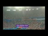 صدى البلد | لحظة وقوف جماهير مصر أثناء عزف النشيد الوطني فى روسيا