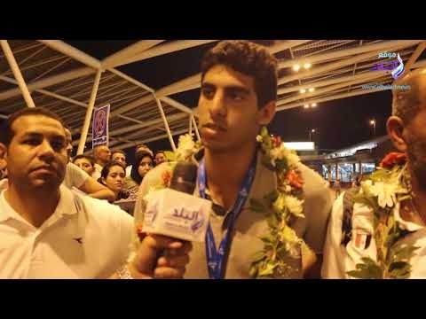 صدى البلد | اول تعليق من عبد الرحمن سامح عقب الفوز في بطولة البحر المتوسط