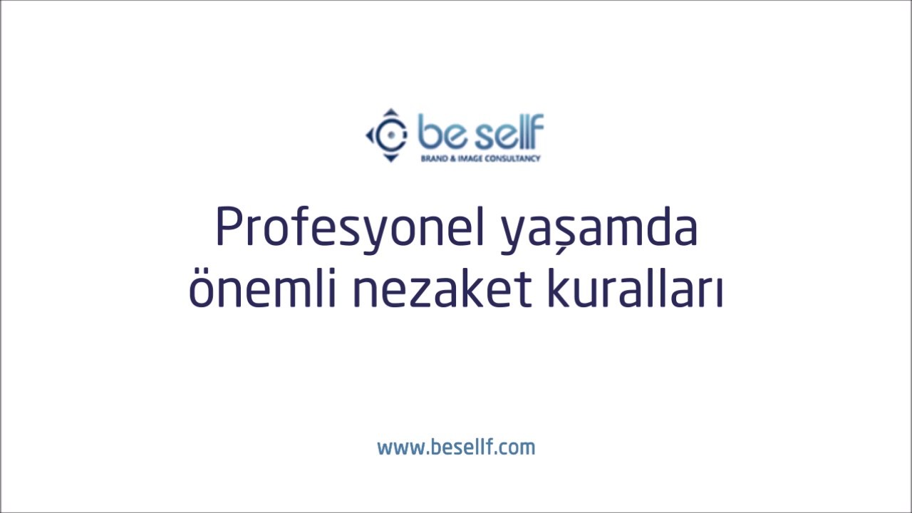 Profesyonel yaşamda nezaket kuralları