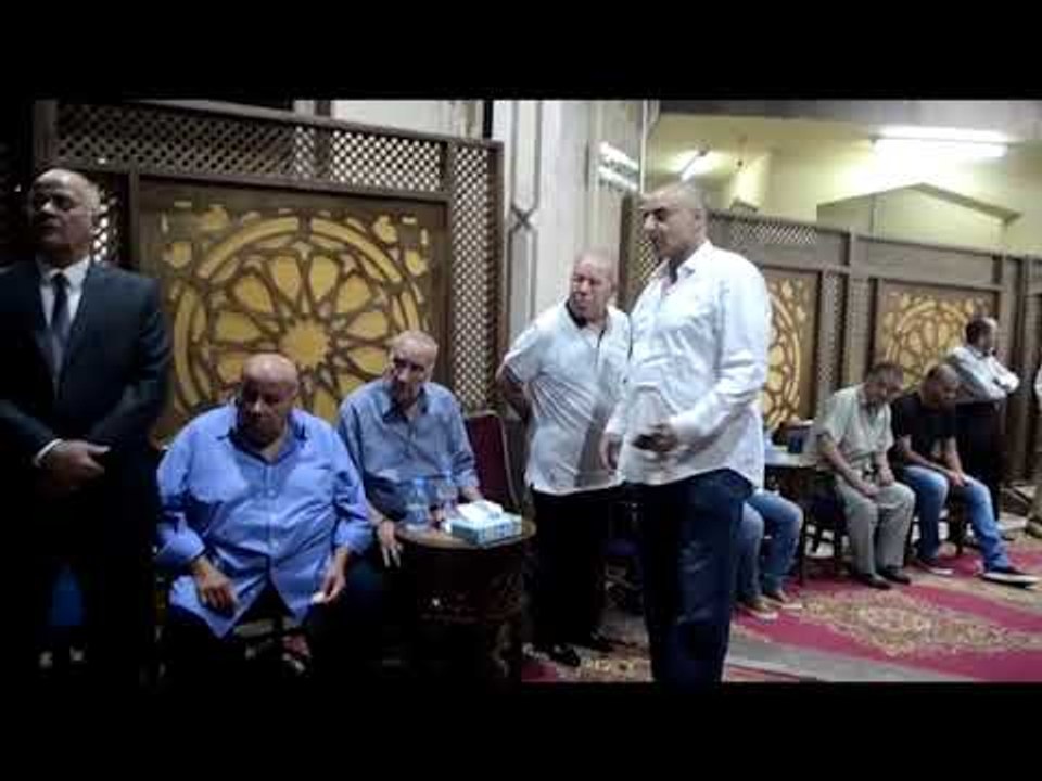 صدى البلد |  رموز الأهلي والزمالك في عزاء عبد الرحيم محمد