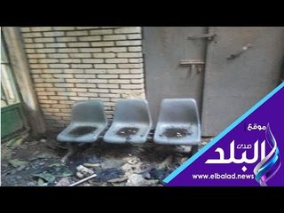 صدى البلد | لحظة اخلاء مستشفى الحسين الجامعى من المرضى والمصابين بعد الحريق