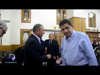 صدى البلد | الخطيب وأبو رجيلة وعلام أول الحضور لعزاء عبد الرحيم محمد