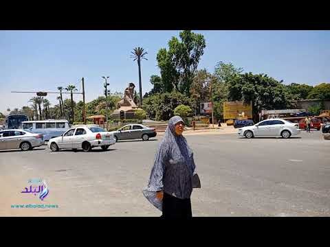 صدى البلد | سيولة مرورية بميدان النهضة فى ذكرى ثورة 30 يونيو