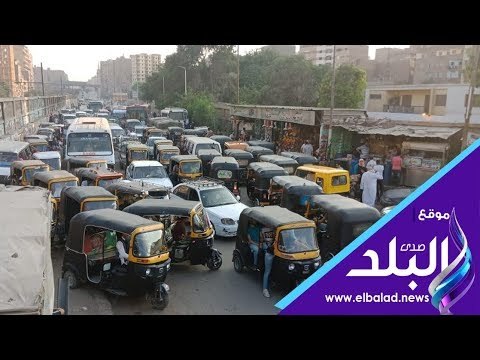 صدى البلد | تكدسات مرورية بمحيط محطات مترو المطرية وعزبة النخل