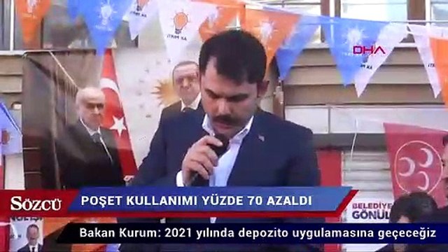 Poşet kullanımı yüzde 70 azaldı