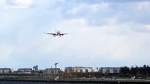 Plane twice aborts landing at London City Airport due to strong winds