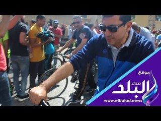 صدي البلد | وزير الشباب ومحافظ الجيزة يشاركان في ماراثون للمشي والدراجات
