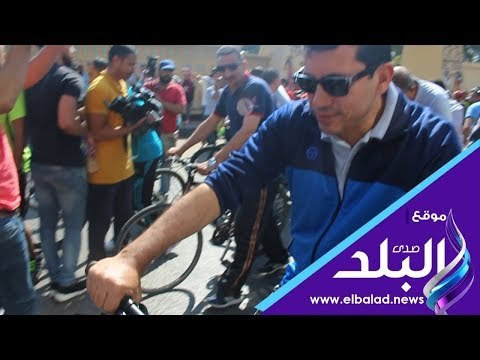 صدي البلد | وزير الشباب ومحافظ الجيزة يشاركان في ماراثون للمشي والدراجات