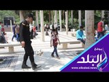 صدي البلد | أمن الأزهر يلعب الكرة مع الاطفال بالحديقة