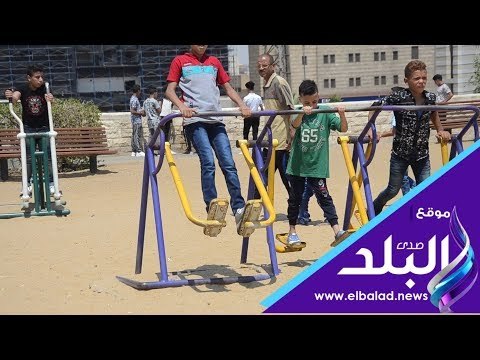 صدي البلد | إقبال كبير من الأطفال على ملاهى حديقة الأزهر