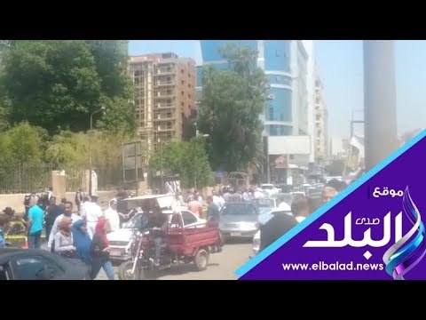 صدى البلد | النيابة تعاين موقع حادث حريق سيارتين أسفل كوبرى اكتوبر