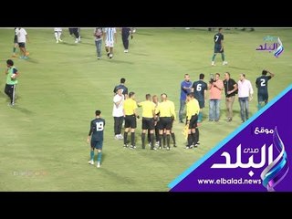 صدى البلد | مدرب إنبي يشتبك مع حكم مباراة بيراميدز
