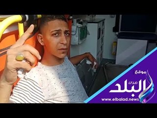صدى البلد | نقل مصابين حريق سيارتين اكتوبر الى المستشفى