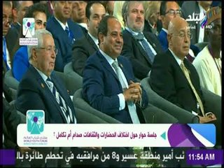 أحد الشباب المشاركين فى منتدي الشباب يعرض إبتكار لعلاج الفشل الكلوي..ويؤكد:من انهاردة مفيش فشل كلوي