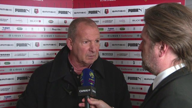 Réaction de Rolland Courbis après Stade Rennais / SMCaen