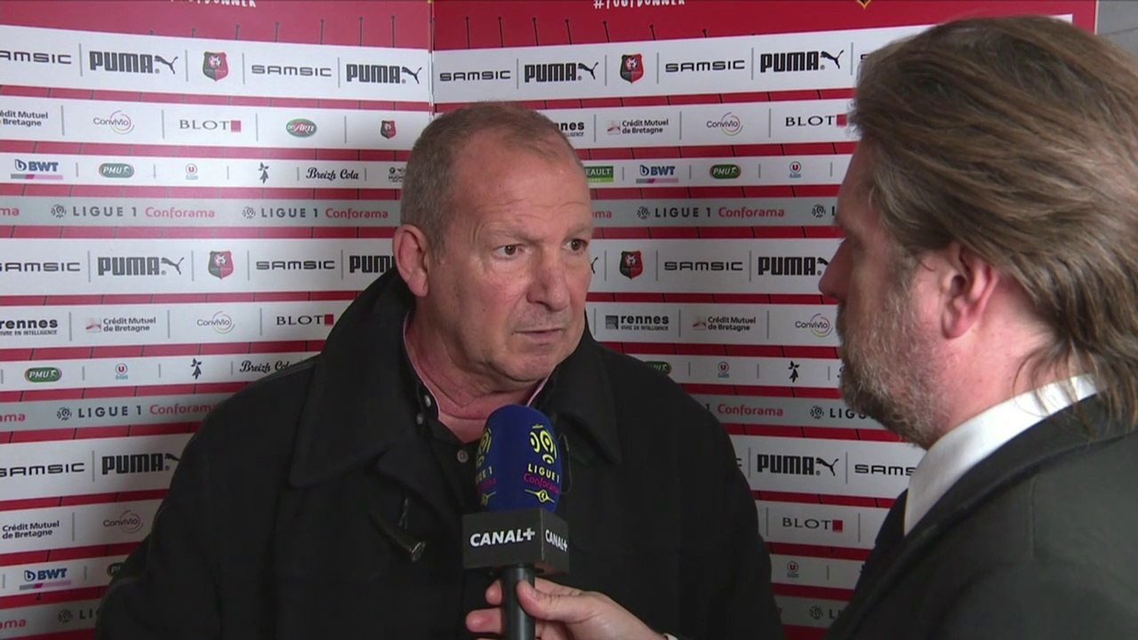 Réaction de Rolland Courbis après Stade Rennais...