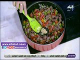 صدى البلد | طريقة عمل صينية السجق بالحمص للشيف هالة فهمى