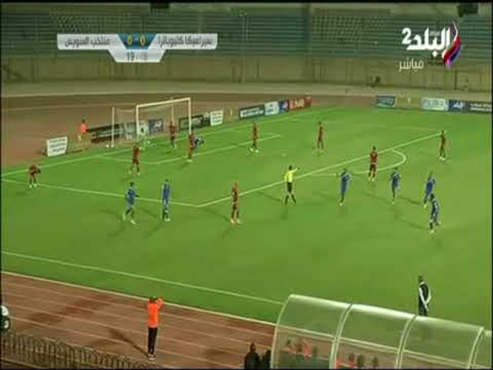 الهدف الاول لنادي منتخب السويس امام سيراميكا كليوباترا في الدقيقة 19 من الشوط الاول