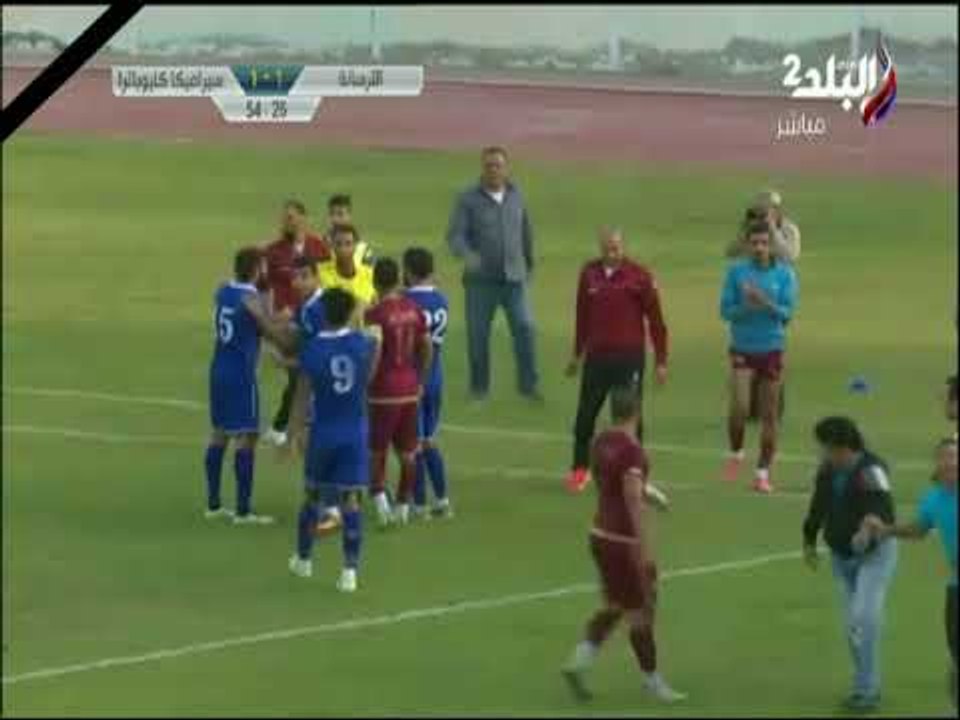 الغاء ضربة جزاء لنادي الترسانة بعد قرار الحكم المساعد عدم صحتها