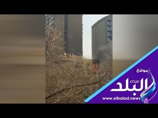 صدي البلد | حريق بشقة خلف السفارة السعودية دون اصابات
