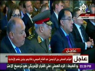 بوتين : الجانب المصري بذل جهودا جبارة لرفع مستوى الأمن فى مطارته