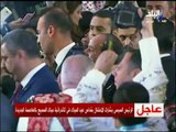 الأقباط يستقبلون الرئيس السيسي بالزغاريد والورود