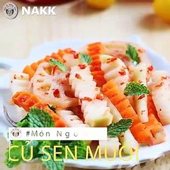 Cách làm CỦ SEN MUỐI THẬP CẨM giòn giòn, hấp dẫn - Món Ngon Ngày Tết