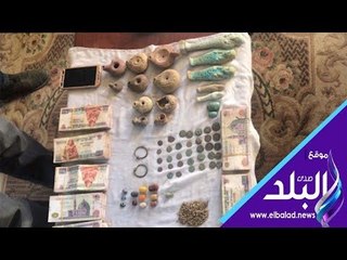 صدى البلد | ضبط شقيقان بحوزتهما 5 تماثيل و126 ألف جنيه بالمنيا
