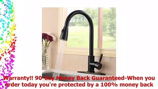 Hotis High Arc Pull Out Stainless Steel Single Lever Single Handle Pull Down Kitchen Sink