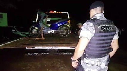 Equipe do Choque recupera Honda Biz furtada