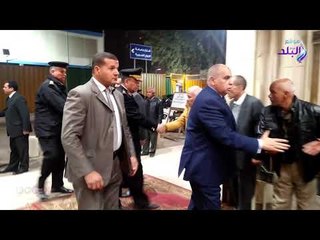 صدى البلد | محمود بكرى والتهامى في عزاء ارملة عبدالباسط عبدالصمد