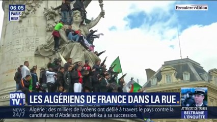 "Bouteflika dégage", les Algériens de France manifestaient dans la rue contre un 5e mandat du président algérien