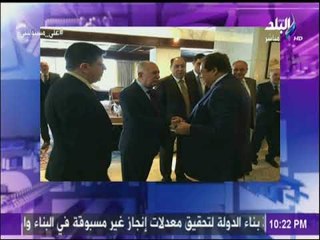 المهندس ابراهيم محلب يجري زيارة لدولة العراق بصحبة زوير الصحة والاتصالات والسيد محمد أبو العينين