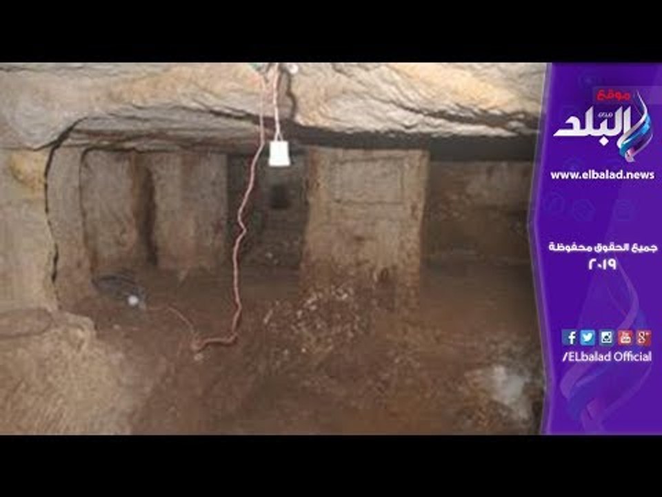 صدى البلد | التنقيب عن الآثار يقود الأمن لاكتشاف مقبرة فرعونية أسفل منزل بالهرم