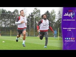 صدى البلد | الثنائي مسعود أوزيل ومحمد النني يخطفا قلوب جماهير الجانرز