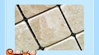 Durango Cream 2 X 2 Tumbled Travertine Mosaic Tile  Box of 5 sq ft