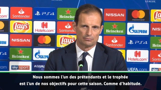 8es - Allegri : La Juve n'est pas le favori